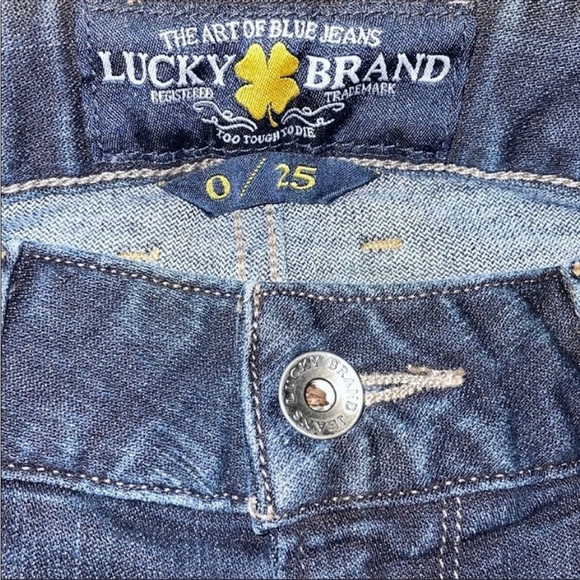 Lucky Denim Jeans Dark Lola Boot Size 25 x 30 1/2 - Picture 7 of 11